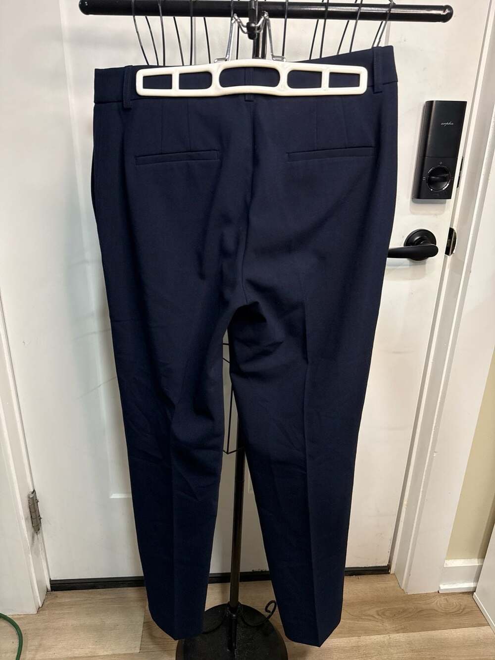 Tahari ASL Navy Blue Straight Leg Dress Pants Size 2
